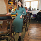 Knitted Long Dress Autumn Winter Slim Sleeve Ladies Dresses